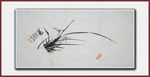 青石国画兰花
