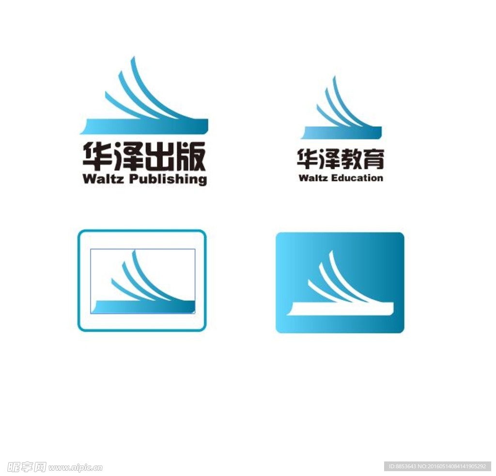 华泽教育出版标志logo