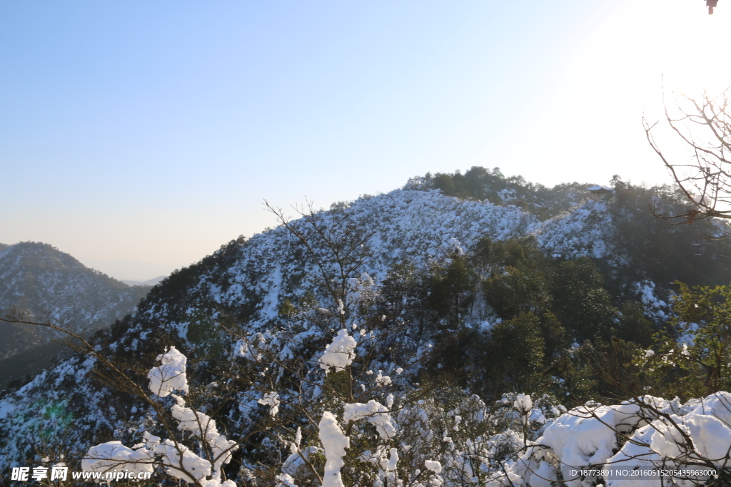 满山的白雪