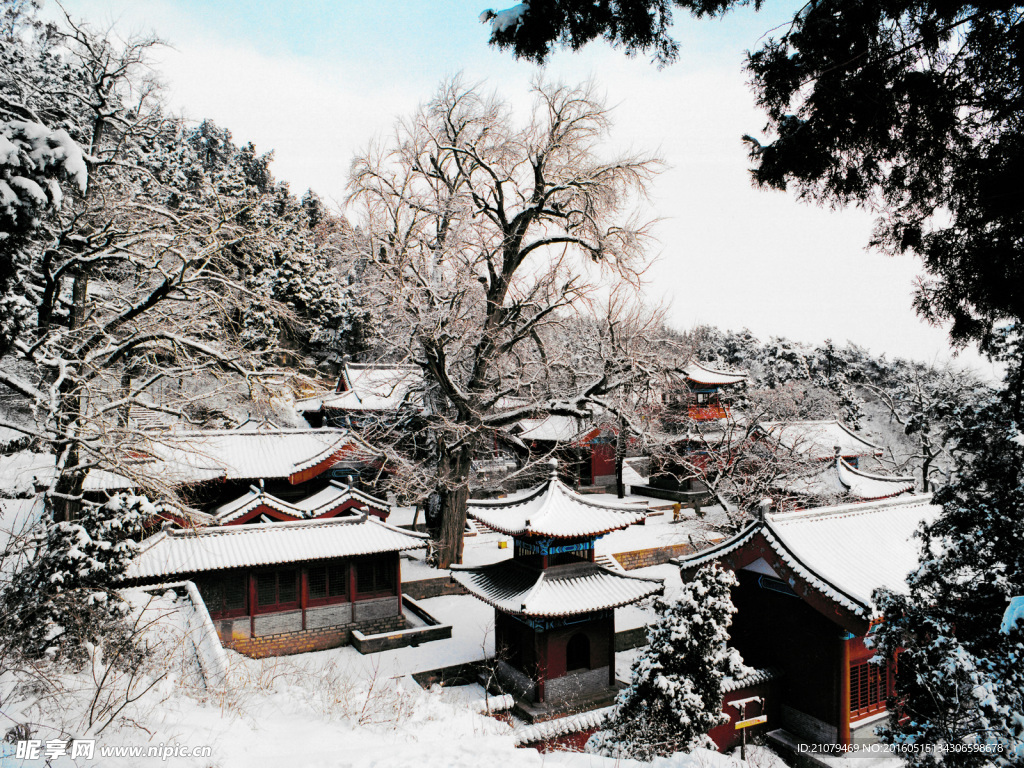 灵泉寺雪景