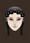 花旦脸谱