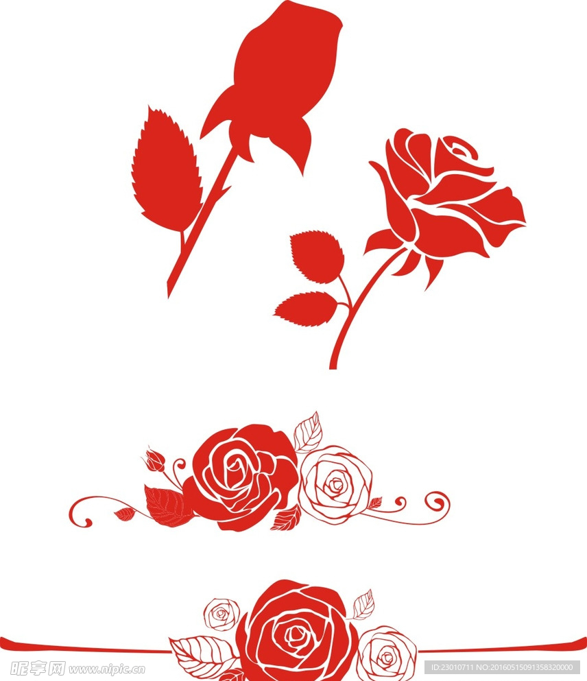 玫瑰花素材