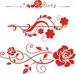 花朵花纹 玫瑰花花藤