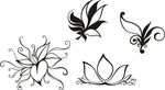 抽象 花朵花纹