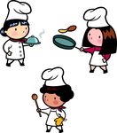 卡通厨师 西餐
