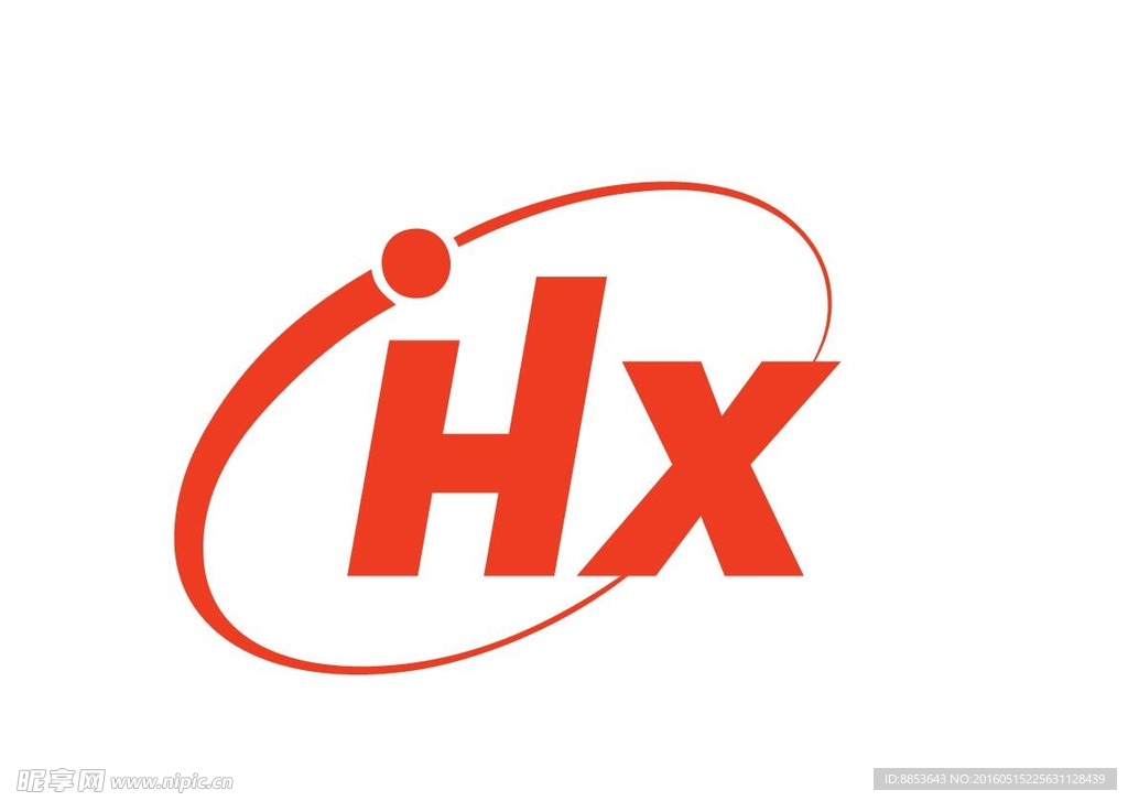 HX字母字体变形logo标志h