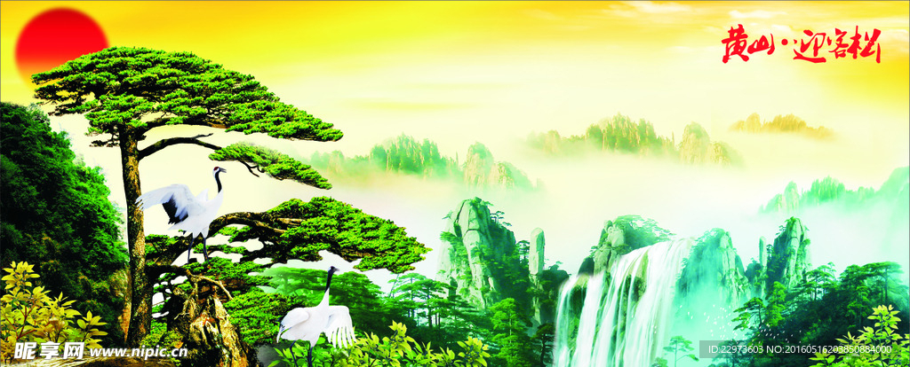 黄山迎客松