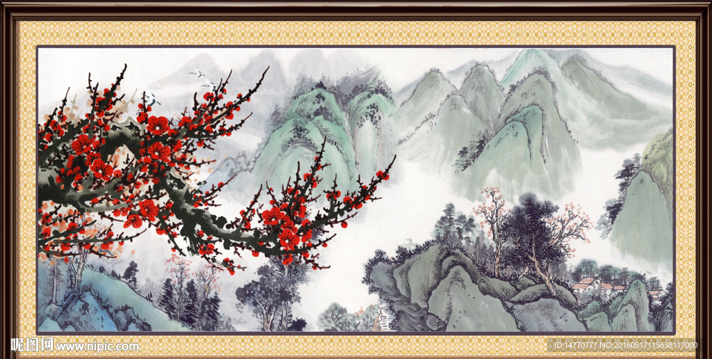 国画梅花
