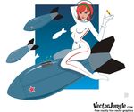 航天美女插画