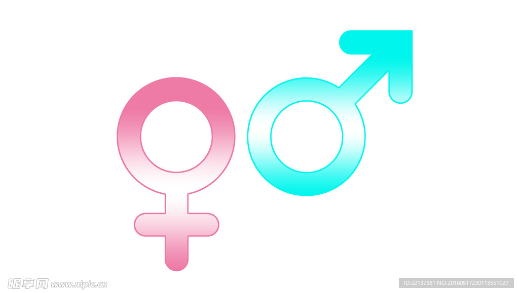 男性女性符号分层