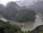 武夷山雨中天游峰