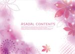 唯美紫色荧光花草底纹