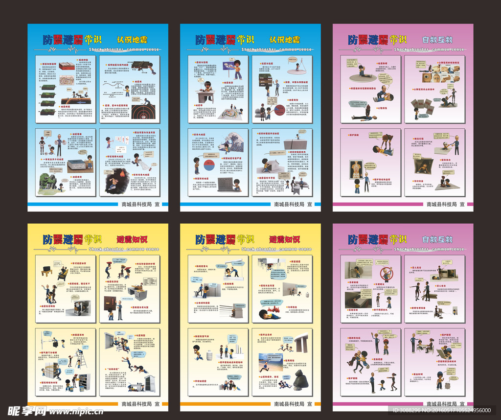 防震避震常识展板