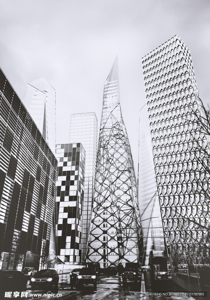 黑白建筑