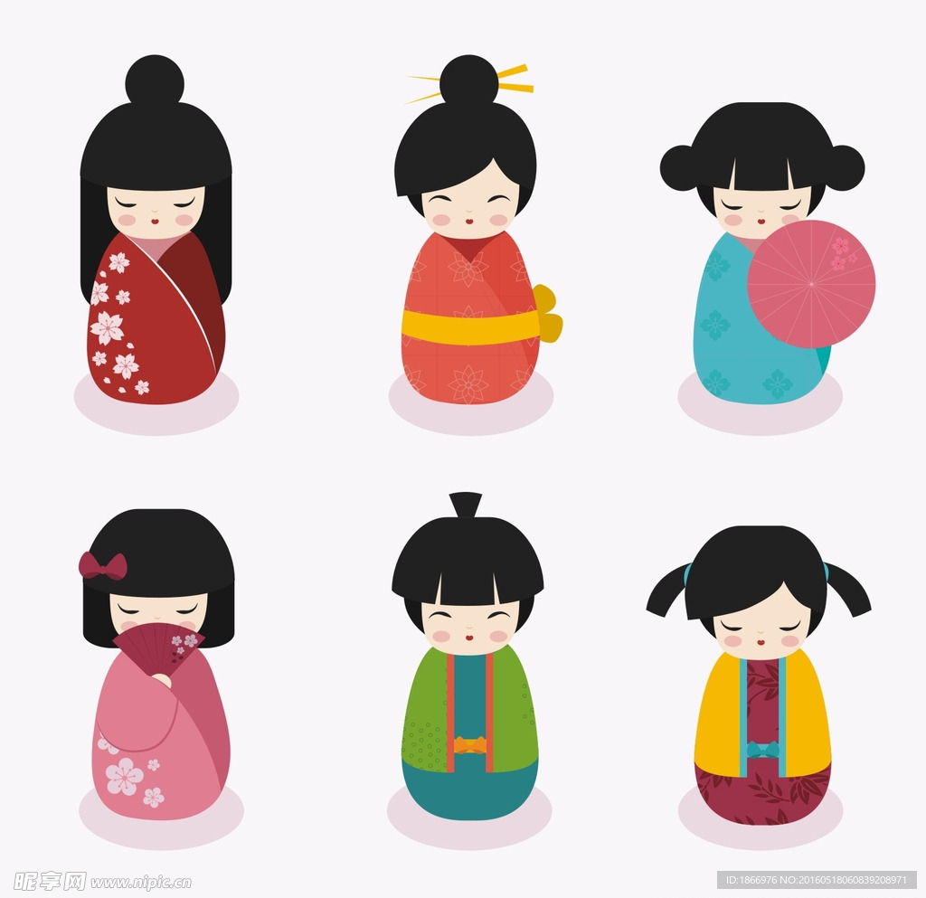可爱日本娃娃