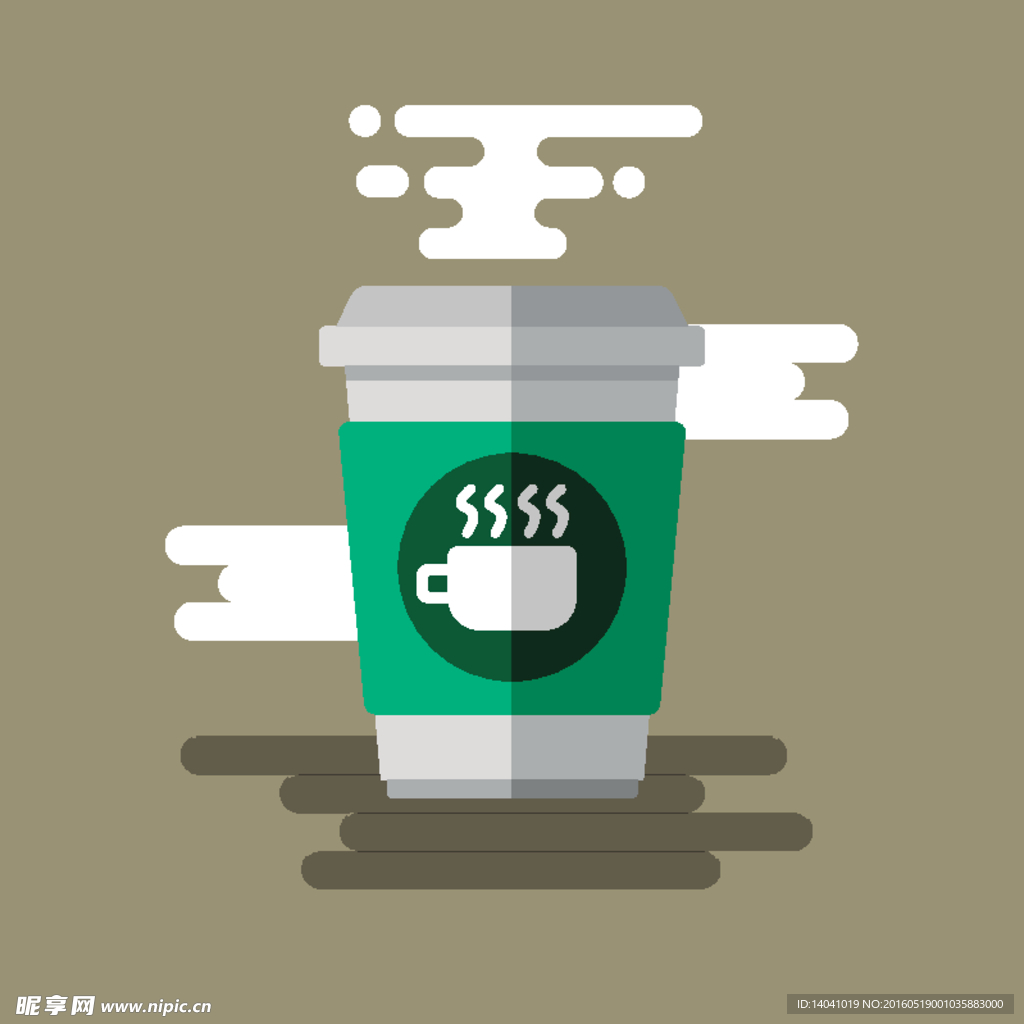 扁平化咖啡图标