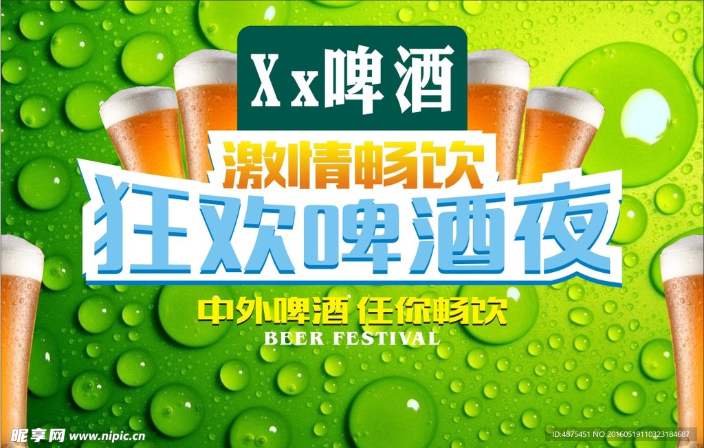 啤酒背景