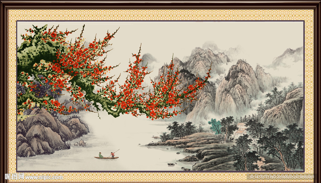 国画梅花