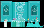 蒂芙尼蓝色主题婚庆婚礼设计图片