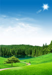 山水背景