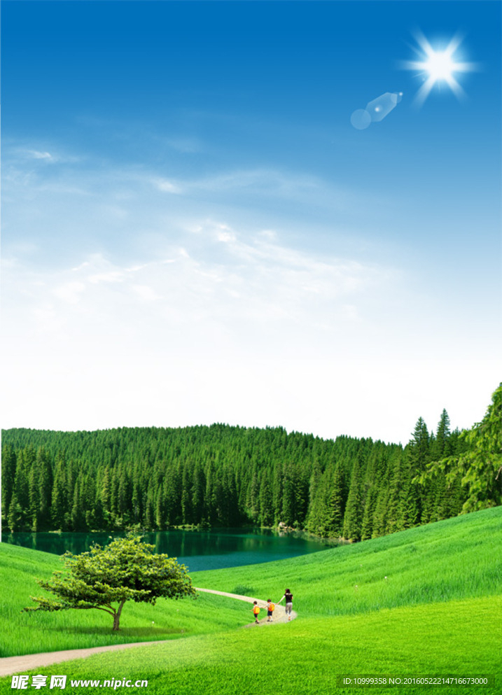山水背景