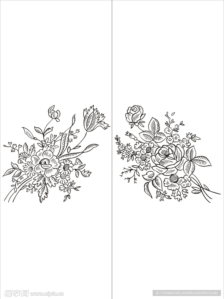 花轮廓