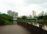 园博园湖区景色