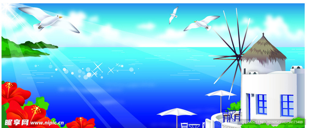 夏天背景