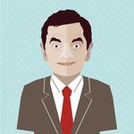 扁平漫画憨豆先生