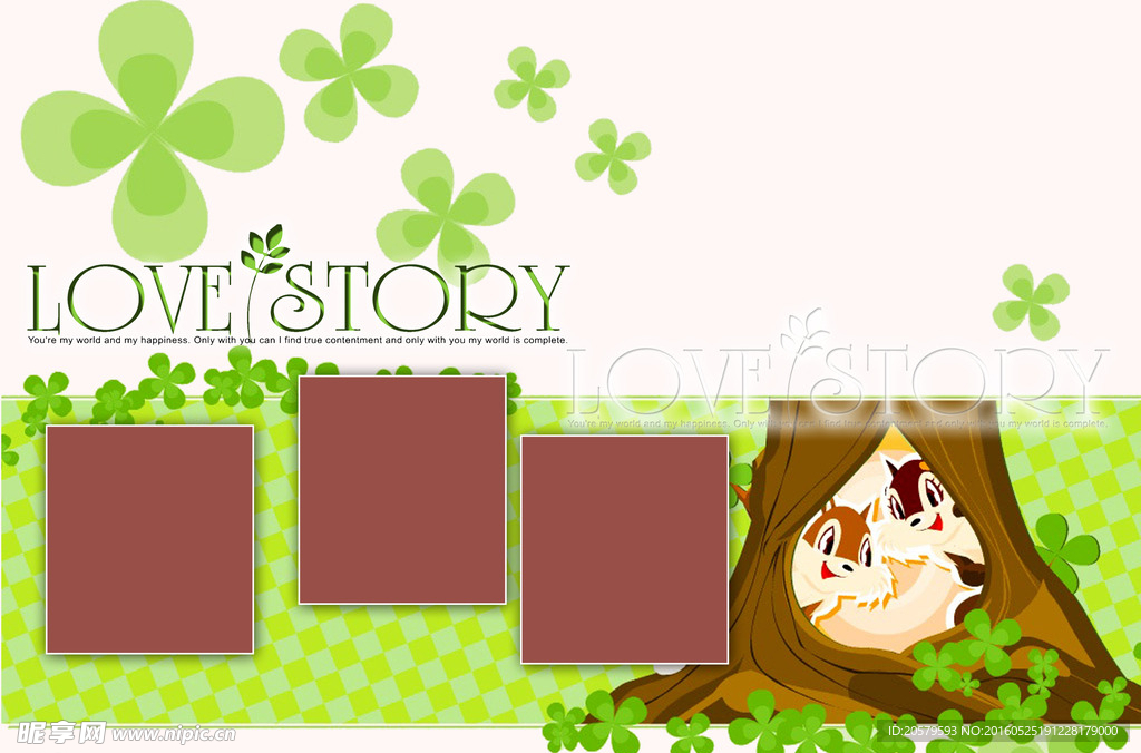 LOVESTORY相册设计模板
