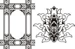 古代花纹边框