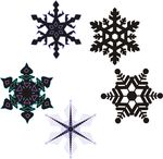 矢量雪花素材