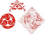 花纹花边 古典圆形花纹