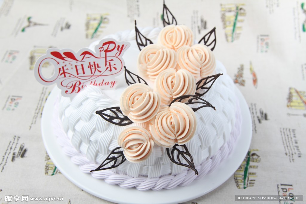 奶油生日蛋糕