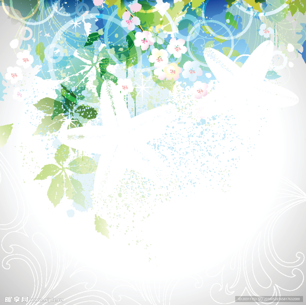 水彩花卉