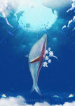 清新鲸鱼海报