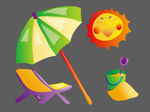 太阳 沙滩玩具 躺椅