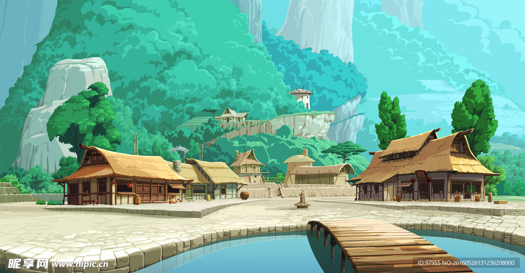 动画场景背景