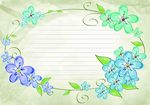 手绘花朵边框