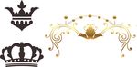 皇冠 金色花纹