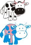大奶牛矢量图