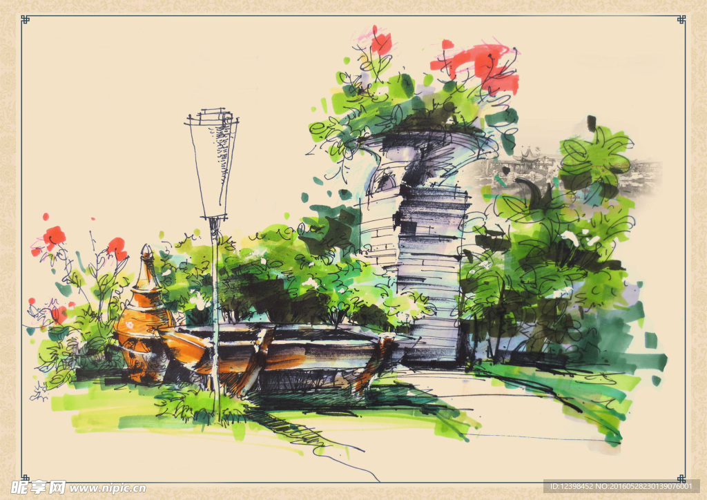 手绘景观设计