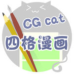 社团可爱小猫铅笔纸图标logo