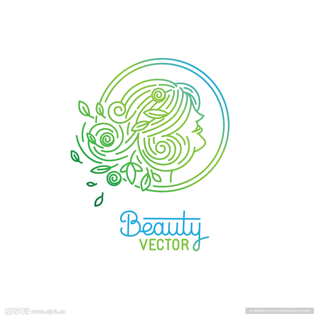 美女logo