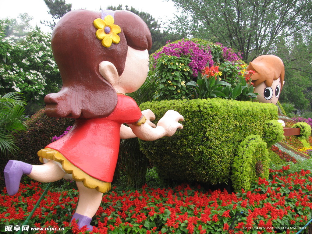立体花坛