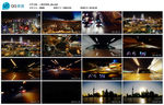 夜上海城市夜景车流快镜头宣传片
