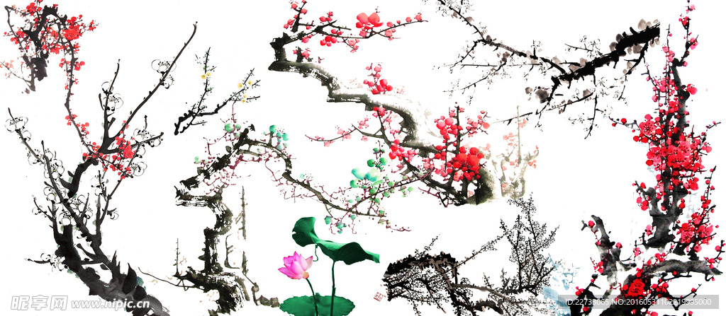 梅花集模板下载