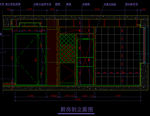 现代简约家装 厨房剖立面图纸