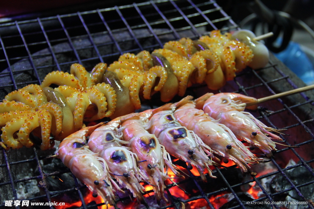 泰国美食烤海鲜