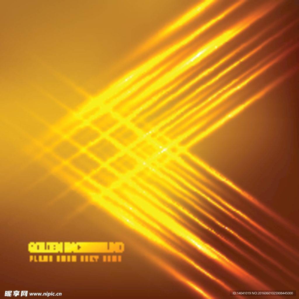 金色的背景灯光